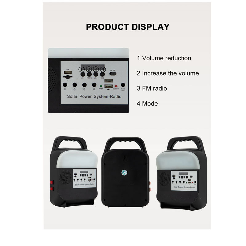 Su Geçirmez Duvar Braketi Güneş Işığı Aydınlatma Sistemi IP65 DC 49.5cm*40.5cm*46cm