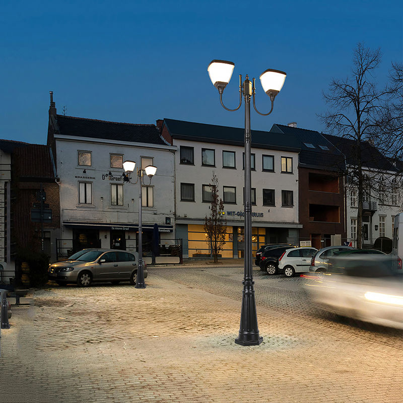 Açık Ip65 Tüm Watt Güneş Sokak Lambası Döküm Alüminyum 30lamp Boncuk Yüksek Güç