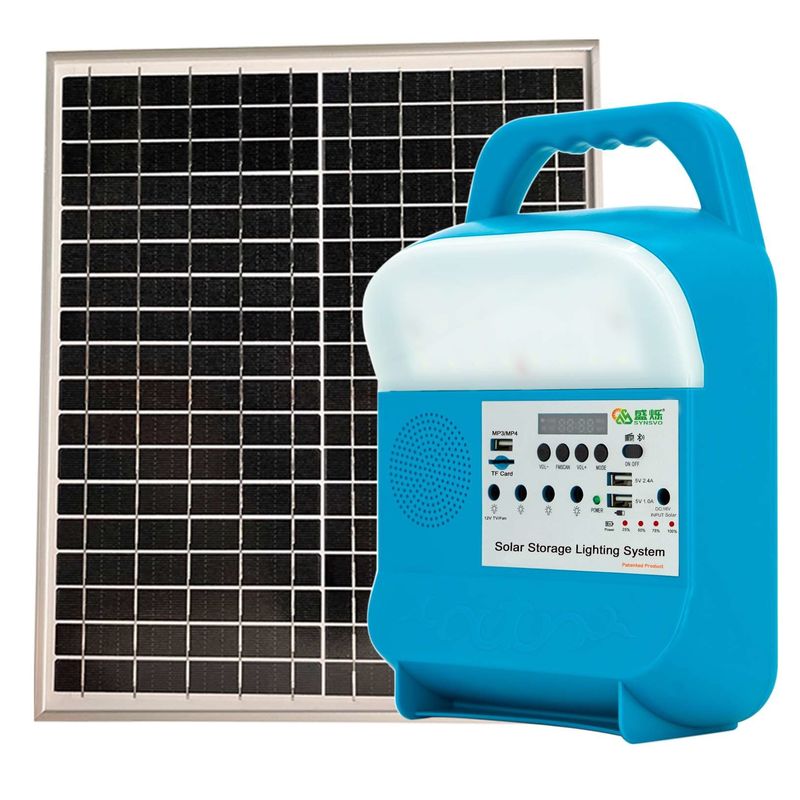 Panel Enerji Komple 12V Jeneratör için Taşınabilir Offgrid Güneş Ev Aydınlatma Gücü