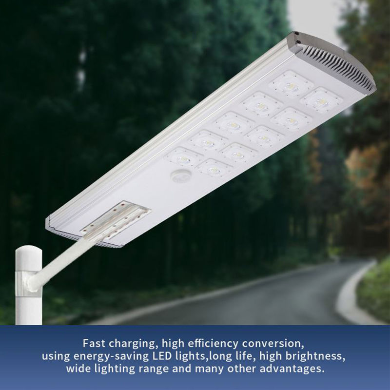 Lityum Pil Kutuplu 1000W Entegre Solar Sokak Lambası Uzaktan Hareket IP65 Sensörü