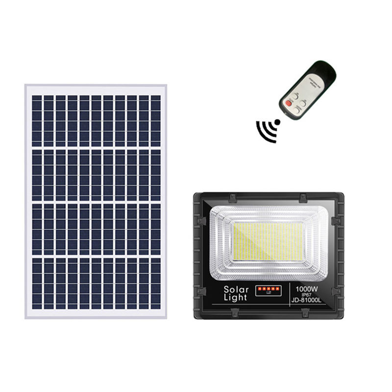 Dış Mekan IP67 Solar Sel Işık Güvenlik LED Lambası 100W 200W 300W Powered Focus