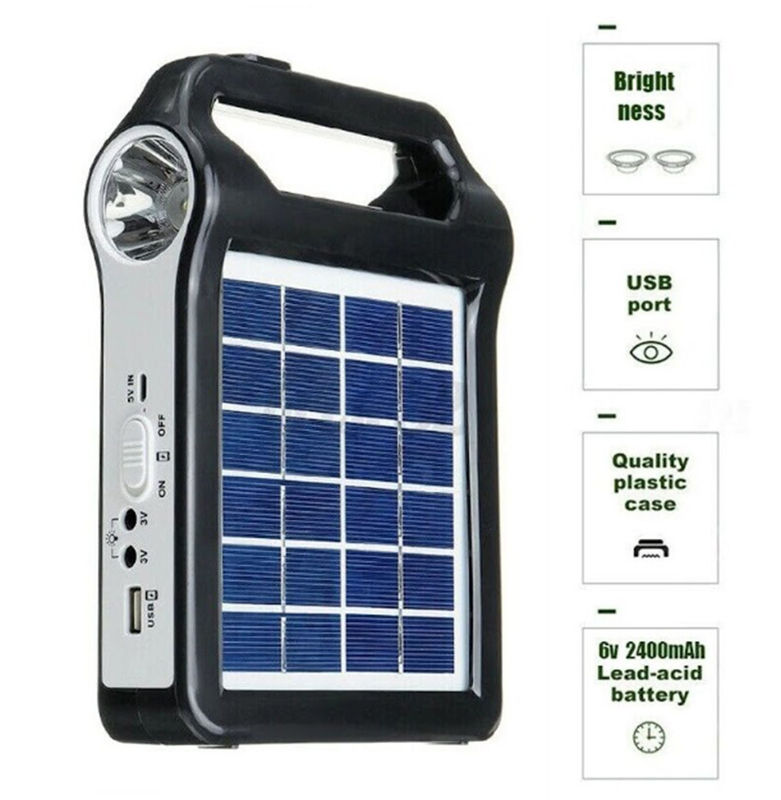 Taşınabilir Güneş Enerjisi Güç Aydınlatma Kiti Kapalı Izgara Mini Küçük Ev Ev Acil Durum