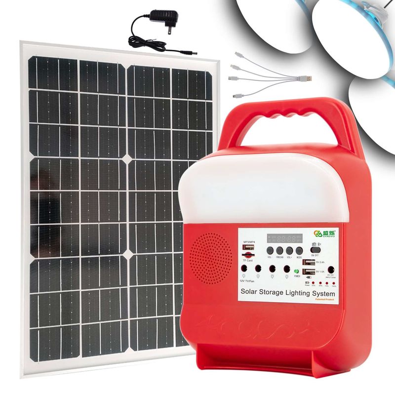 Taşınabilir Güneş Enerjisi Enerji Depolama Sistemi Pil Mobil Açık Kamp Aydınlatma