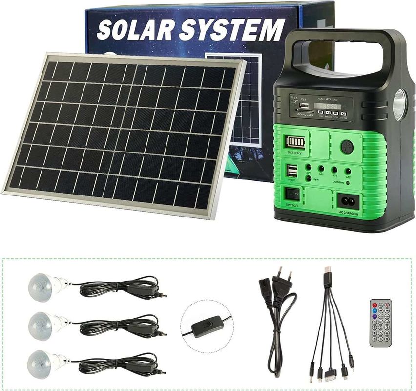 Ev Kapalı Güneş Paneli Şarj LED Işık Kamp Taşınabilir Güç 3.7 V * 3 Adet