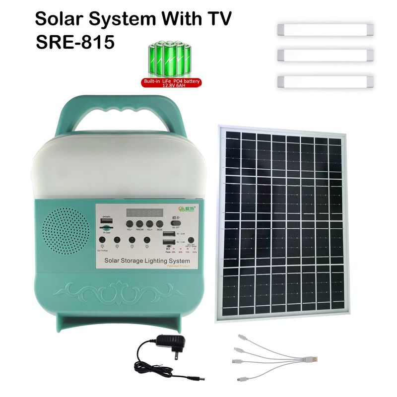 SRE-815 10 saatlik çalışma süresi ile güneş acil durum lambaları Ev elektrik için güneş plakaları