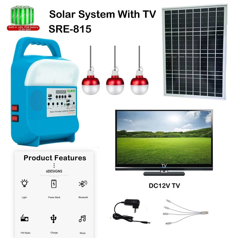 Açık Kamp Işıkları USB Şarj Edilebilir Fener Solar LED Fener SRE-815-A 5W