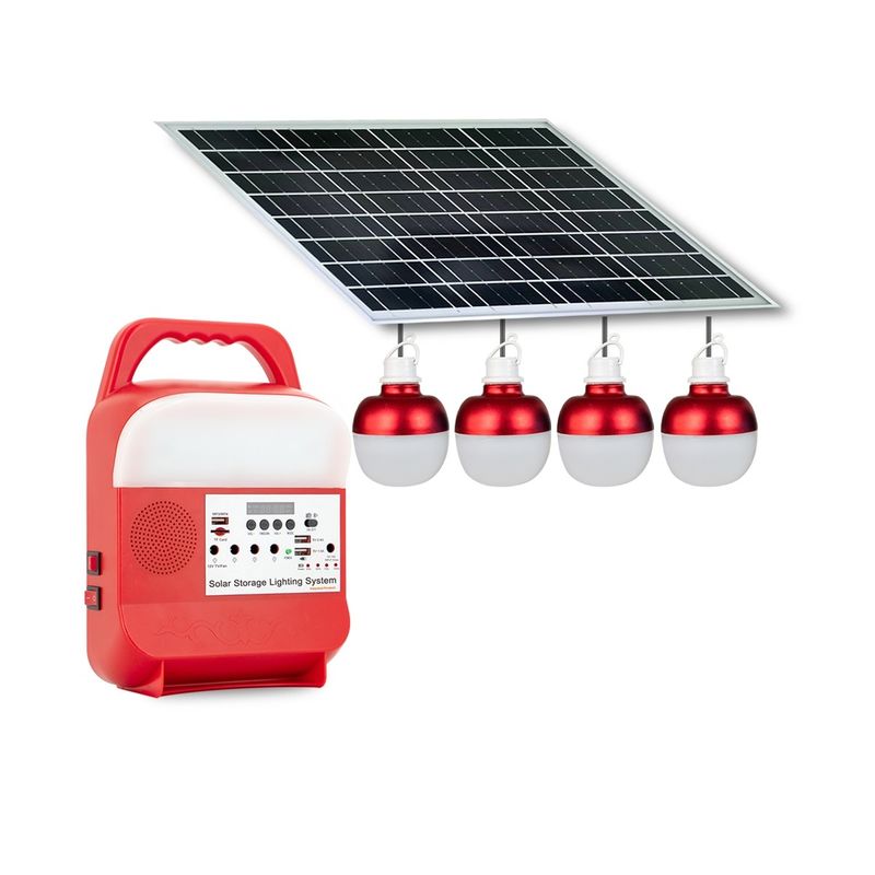 Açık Taşınabilir Güneş Enerjisi İstasyonu Güç Bankası İstasyonu Şarj Edilebilir Kamp Güneş Flaş Işığı