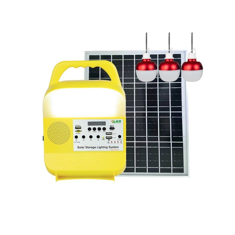 Çadır Yürüyüş Balıkçılık Acil Durum İçin Çok Fonksiyonlu 16V Güneş Paneli Led Aydınlatma Sistemi 16W
