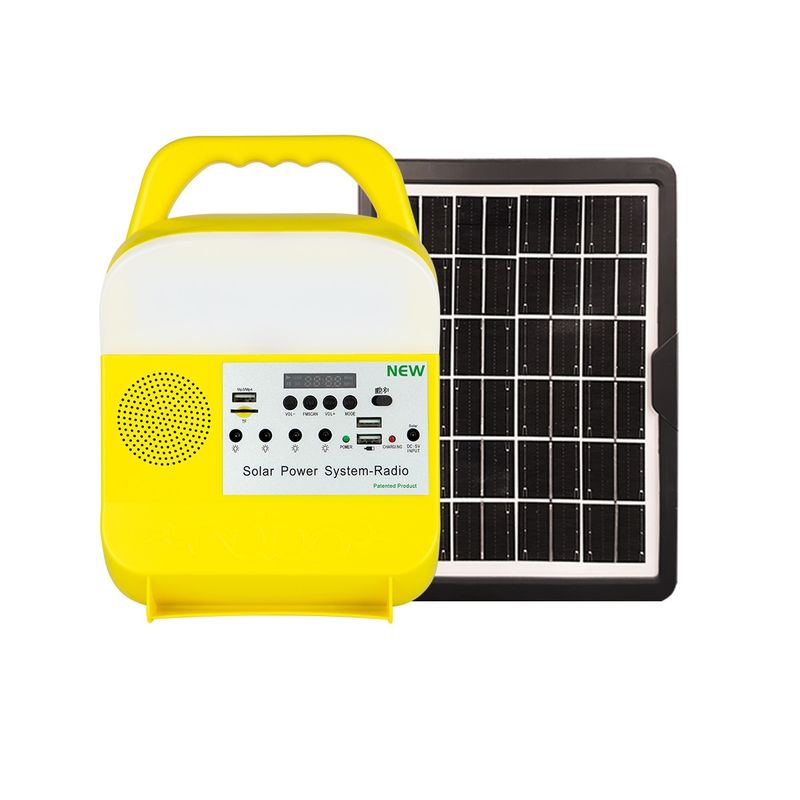 Taşınabilir Güneş Enerjisi Jeneratör Sistemi Işıkları İç Mekan İçin Küçük Sistem Depolama İstasyonu