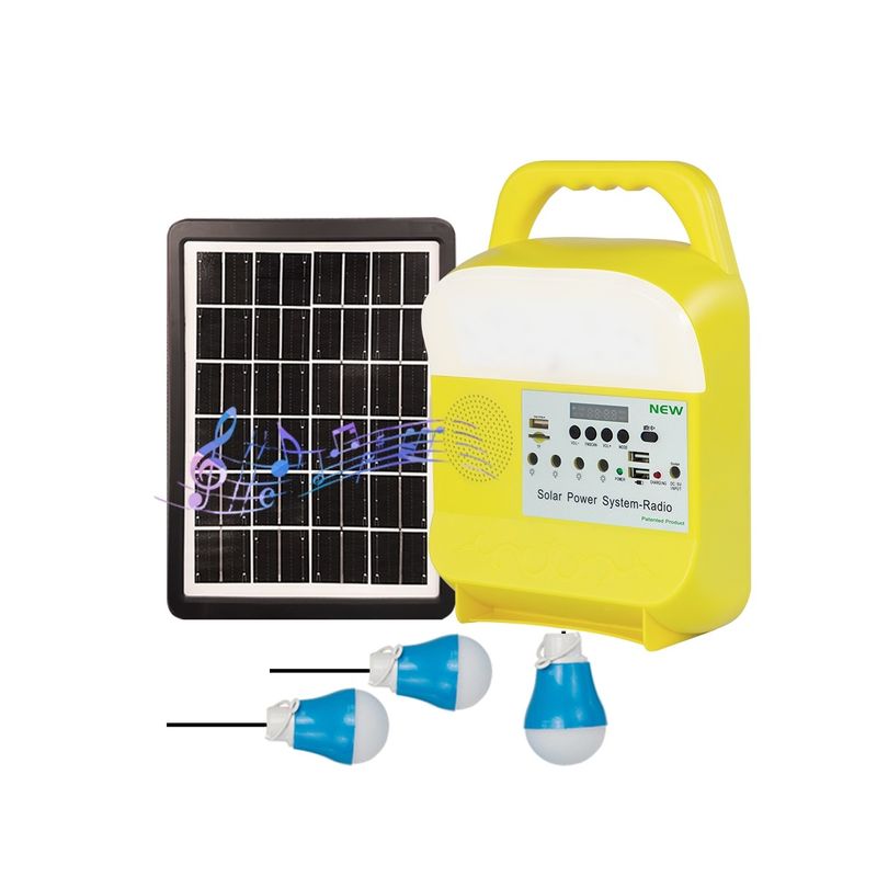 SRE-585 Şarj Edilebilir Güneş Enerjisi Aydınlatma Sistemi Jeneratörü Pille Taşınabilir