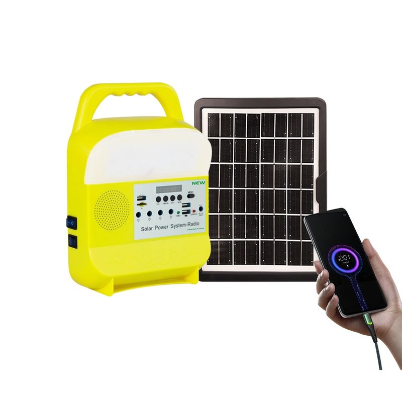 Ev Aydınlatma Güneş Paneli Güç Sistemi LED Ampullü Enerji Kiti SRE-585 IP55