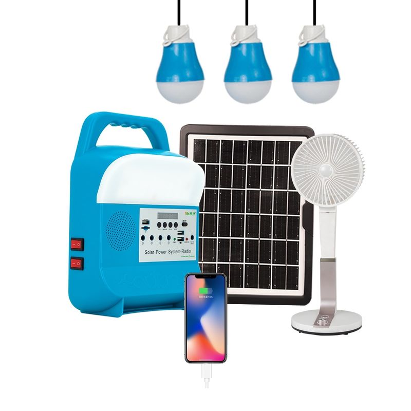 Taşınabilir Güneş Enerjisi Jeneratörü Açık Güç Mini DC 5W Güneş Işıkları Kapalı Ev