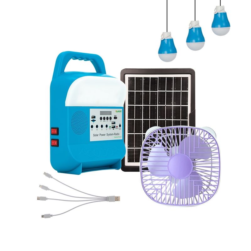 Güneş Enerjisi Aydınlatma Sistemleri Güneş Enerjisi Jeneratör Sistemi Hoparlörlü 5W Güneş Enerjisi Kiti Güneş Enerjisi Aydınlatma Sistemi