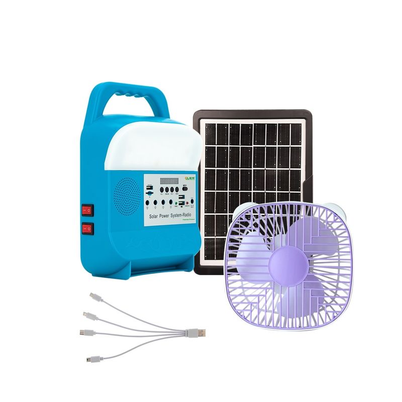 Hepsi Bir Arada Tasarım İnverter Lifepo4 Mppt Denetleyici Ev Üretimi Fanlı Solar Led Dış Mekan Işık Kullanarak