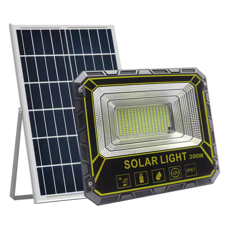 Yüksek Verimli Süper Parlak Güneş Taşkın Işık Açık Odak Led Solar Sokak 100W