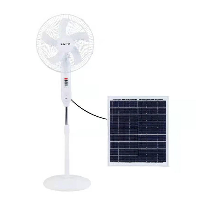 Çok İşlevli 25W Güneş Enerjili Açık Hava Fanı 18650 Lityum Pil 3 Ampullü Rüzgar Dişlileri