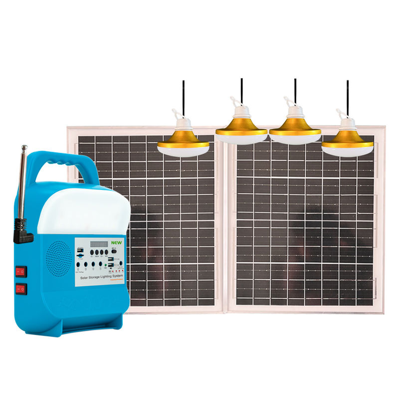 TV ve Fan için IP65 Derecelendirmeli 818 LED Solar Ev Işık Sistemi Taşınabilir Güneş Enerjisi İstasyonu