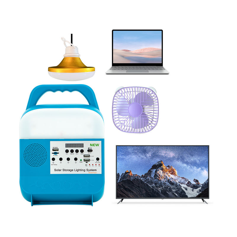 İç ve Dış Mekan Kullanımı İçin IP65 Derecelendirmeli 6W 4 Adet Solar Ev Aydınlatma Sistemi Güneş Panelli Güç İstasyonu