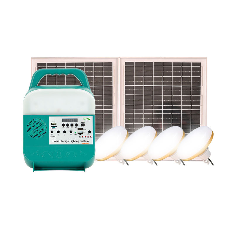 Ev İçin 12V Güneş Enerjili Işıklar 4adet 6W Ampuller Cep Telefonu İçin Güçlü Led Işık Güç Bankası Solar
