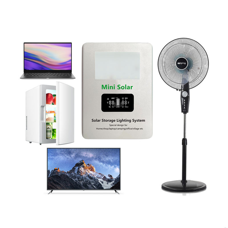 40W/60W MPPT Solar Hibrit İnvertör 3.2~3.6A ile 6W*3adet LED Ampul Panel Kiti Pilli