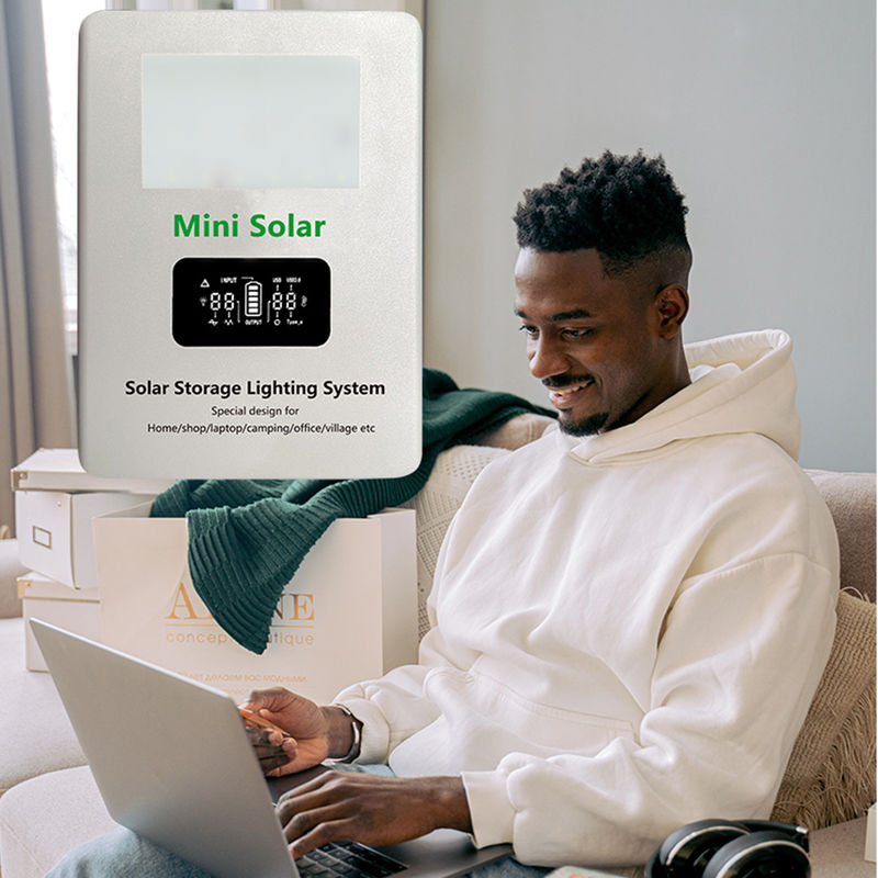 Ev Gücü SRE-938 için Solar İnvertörlü 3.2A ile 50Hz AC Güç Bankası LED Işıkları