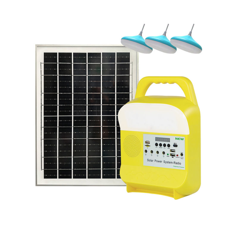 Dış Aydınlatma İçin 8000mah Pil ile 20W / 6V Taşınabilir Güneş Ampüller