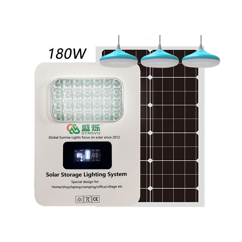 ISO Sertifikalı 6W LED ampul Güneş Inverter Güç Jeneratörü 3PCS Ev Sistemi
