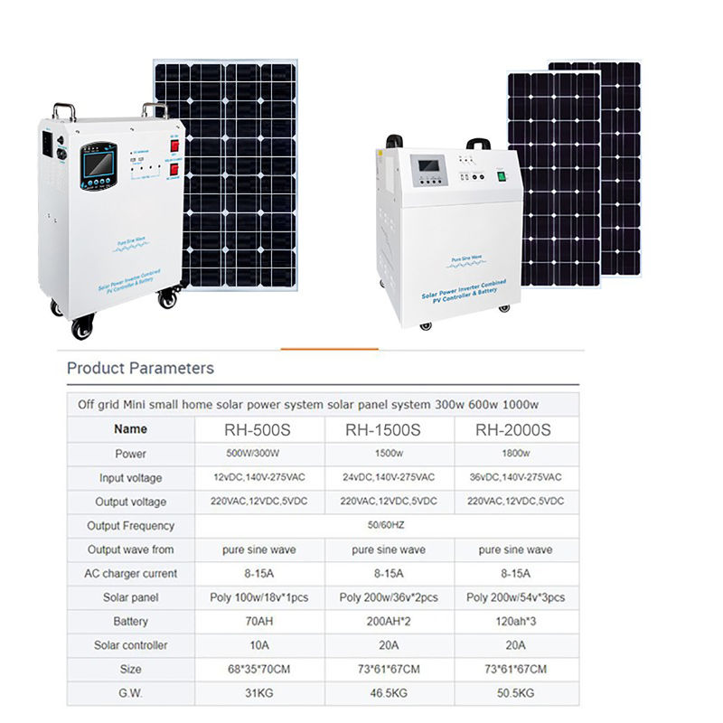 5kw Güneş Paneli Kit Güç Jeneratörü 12vdc/24vdc/48vdc Pil Voltajı