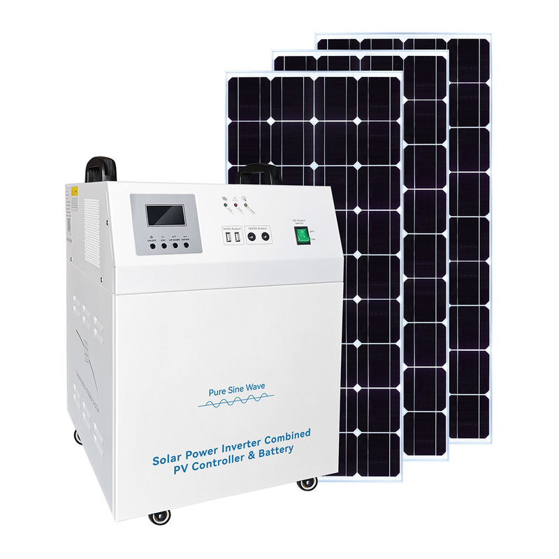 100W Güneş Paneli Jeneratörleri 50Hz/60Hz ISO Sertifikasyonlu Pil Işık Gücü Sistemi