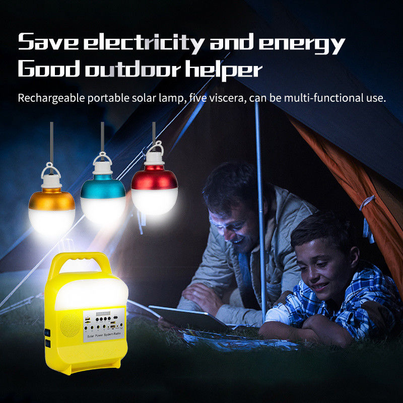 Solar Ev Aydınlatma Sistemi Acil Güç Kaynağı/Kamp Güç Kaynağı/Uzak Alan Solar Aydınlatma ile