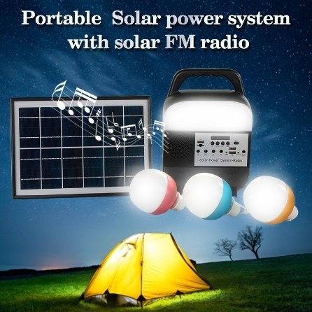 Solar Ev Aydınlatma Sistemi Acil Güç Kaynağı/Kamp Güç Kaynağı/Uzak Alan Solar Aydınlatma ile