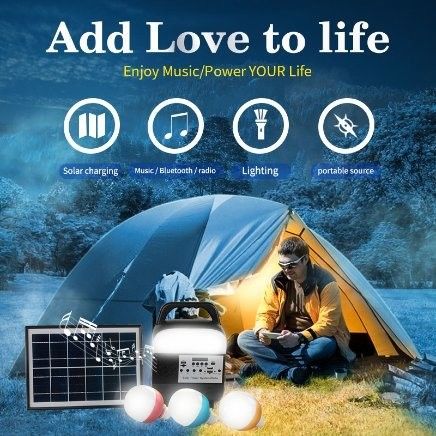 Solar Ev Aydınlatma Sistemi Acil Güç Kaynağı/Kamp Güç Kaynağı/Uzak Alan Solar Aydınlatma ile