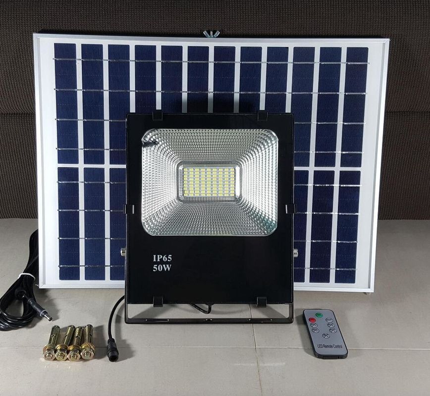 Synsvo Solar Power LED Projektör, 500W Sensörlü Solar Billboard Işıklı Izgara Kapalı