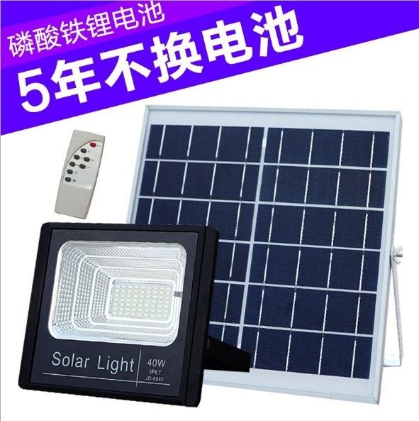 100W Jd-8840 Solar Sel Işık Bahçe Soğuk Beyaz 8PCS LED Enerji Tasarruflu Güneş