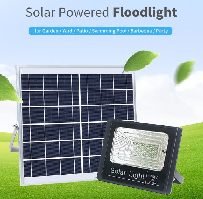 100W Jd-8840 Solar Sel Işık Bahçe Soğuk Beyaz 8PCS LED Enerji Tasarruflu Güneş