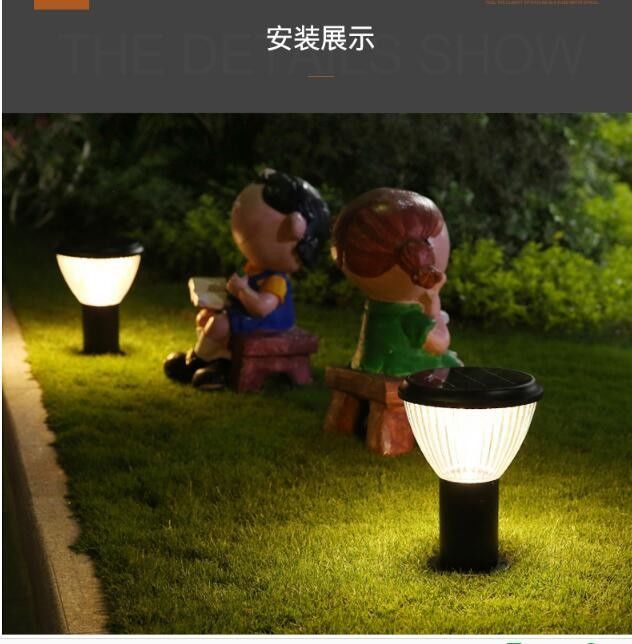 Açık Yard Patio Driveway Bahçe Yolu için LED Solar Bahçe Işık Su Geçirmez 5W