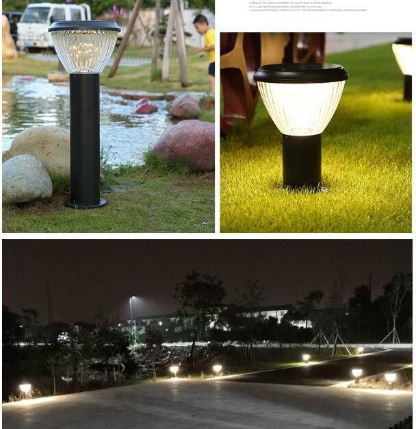 Açık Yard Patio Driveway Bahçe Yolu için LED Solar Bahçe Işık Su Geçirmez 5W