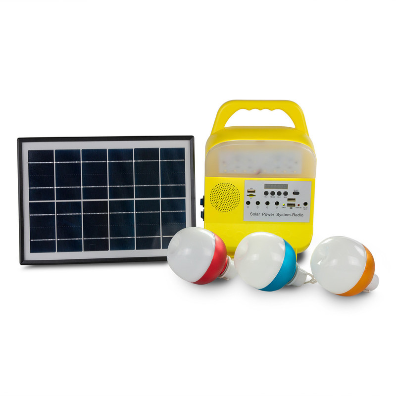 5W USB TF Taşınabilir Güneş Jeneratörü Açık Güç Güneş Paneli Led Aydınlatma Sistemi