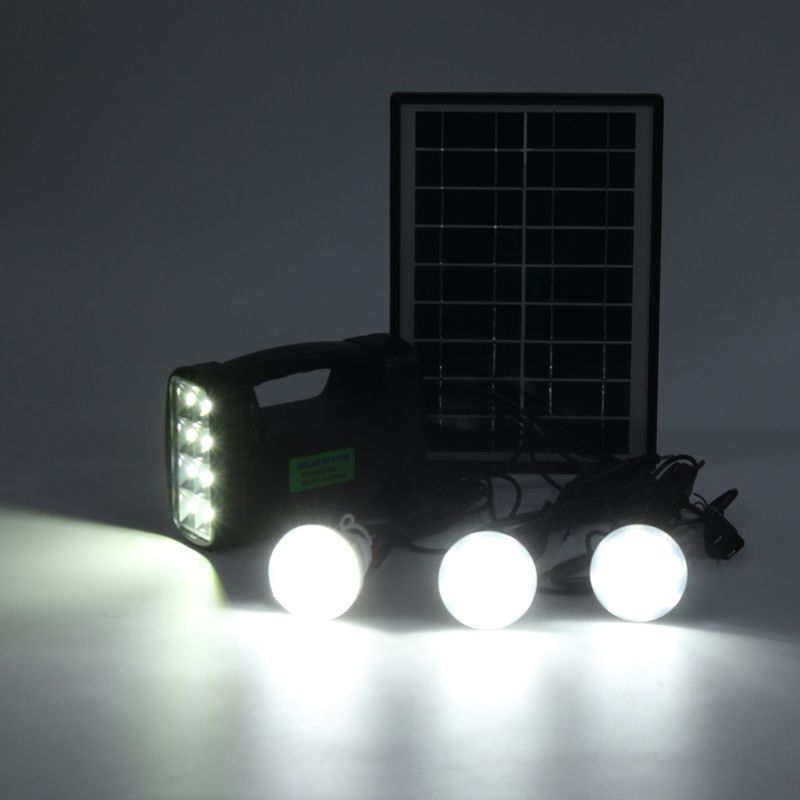 12PCS SMD LED 3W 4W 5W Kapalı Güneş Aydınlatma Kiti, 4Ah Kurşun Asit Pilli