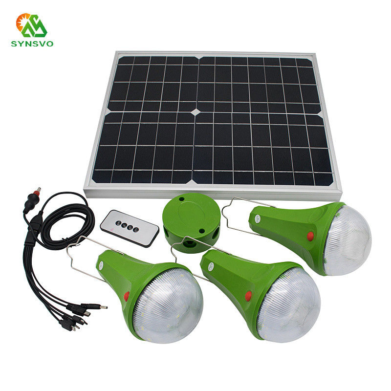 9W Güneş Enerjili LED Shed Işıklar Ev İçin Uzaktan Kumandalı Güneş Aydınlatma Sistemi