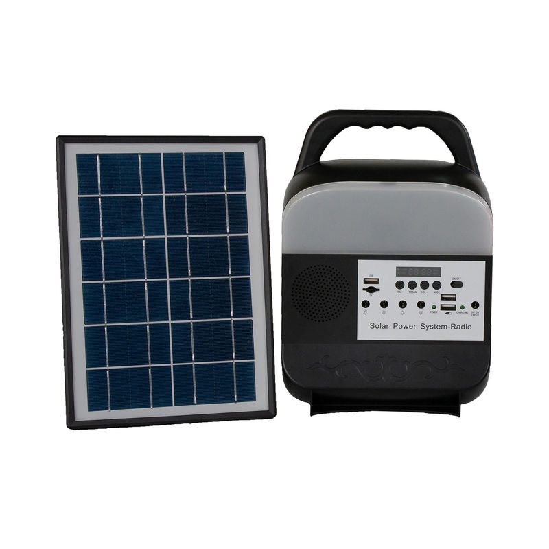 Güneş Paneli ile Taşınabilir 6 Volt Güneş Ev Aydınlatma Sistemi Renkli Okuma Işıkları