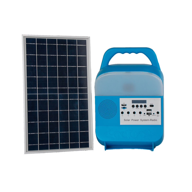 Boyalı Mat FM Radyo Güneş Paneli Enerji Sistemi Dış Mekan Solar Led Kamp Işıkları