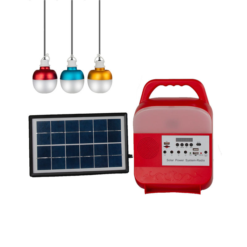 Dış Aydınlatma için FCC 10W - 100W Taşınabilir Güneş Paneli Enerji Sistemi