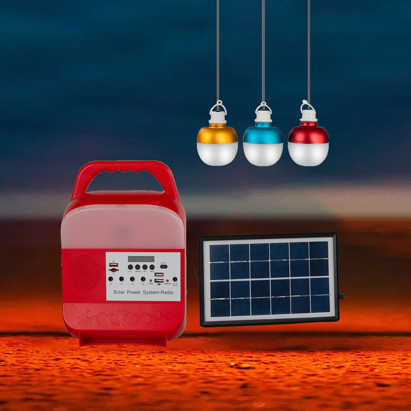 Dış Aydınlatma için FCC 10W - 100W Taşınabilir Güneş Paneli Enerji Sistemi