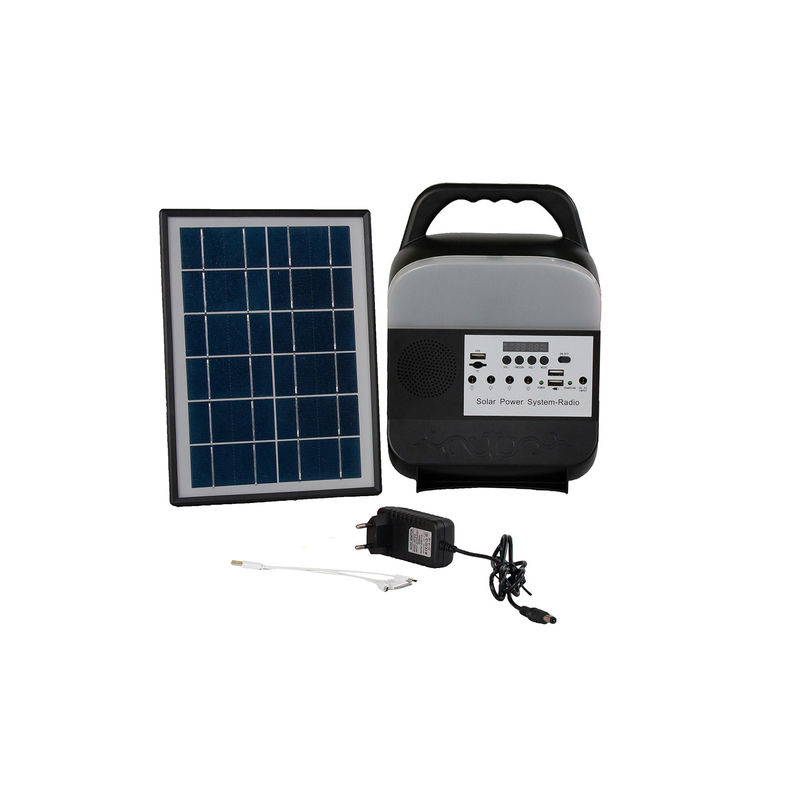 Güneş Paneli ile Taşınabilir 6 Volt Güneş Ev Aydınlatma Sistemi Renkli Okuma Işıkları
