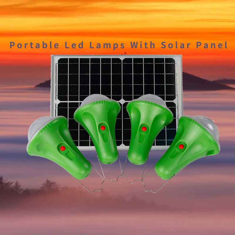 4 * 50 ADET LED Güneş Enerjisi Kiti Telefon Şarjlı Solar Led Ev Aydınlatma Sistemi