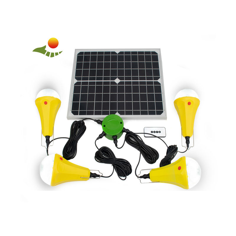 4 Mod 25W 6V Taşınabilir Ev Güneş Sistemi Güneş Panelleri ile Güneş Enerjisi Led Işıkları