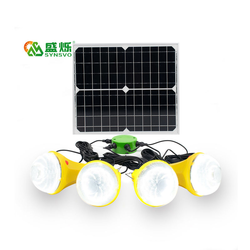 4 Mod 25W 6V Taşınabilir Ev Güneş Sistemi Güneş Panelleri ile Güneş Enerjisi Led Işıkları