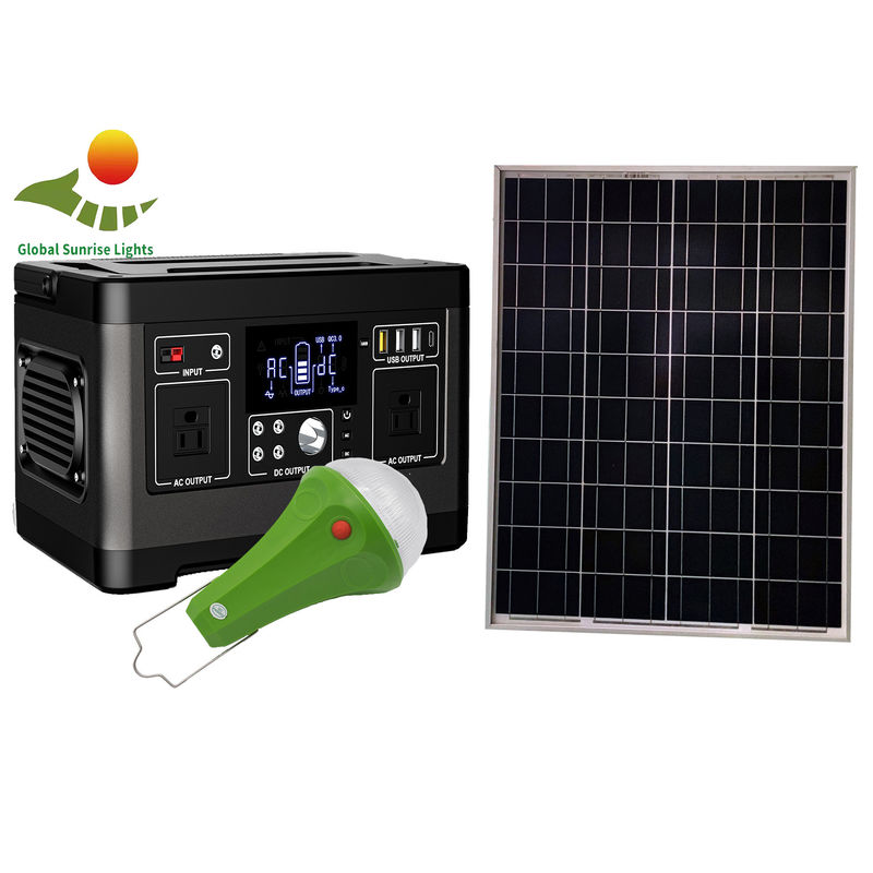 120W LiFePO4 Taşınabilir Güneş Jeneratörleri 1000 Yaşam Döngüsü Güneş Enerjili Ev Aydınlatma Sistemi