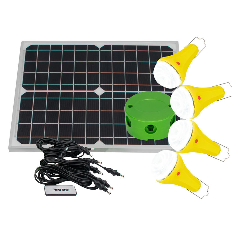 Taşınabilir Güneş Işığı Kitleri Yüksek Performanslı LED Ev Gücü 4PCS 3-6V IP65